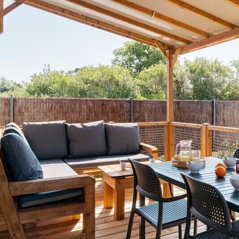 Stacaravan 6 personen - Stacaravan | Premium | 3 slaapkamers | 6 pers | Terras Lounge | Airconditioning | TV