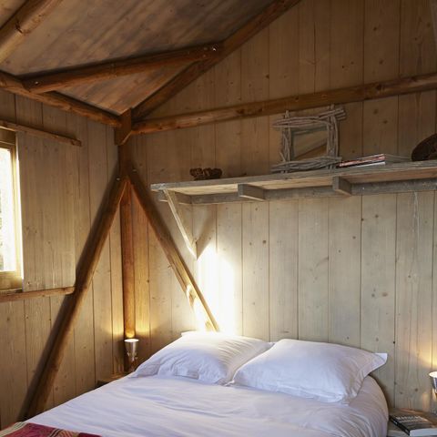 Accommodation 4 persons - Cabane Lodge Bois sur pilotis Standard 38m² (2 bedrooms) including covered terrace 12m² + TV 4 pers.