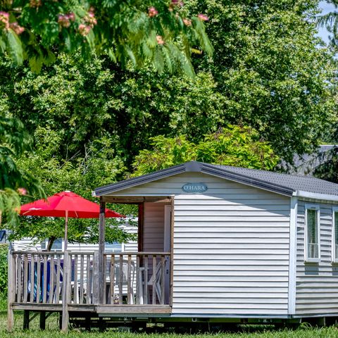 Mobile home 4 persons - Standard 27 m² 2 bedrooms including 7 m² semi-covered terrace + TV