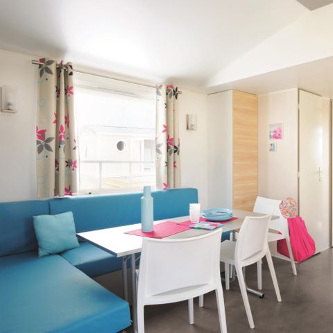 Mobile home 6 persons - Standard 31m² 3 bedrooms including 7m² semi-covered terrace + TV