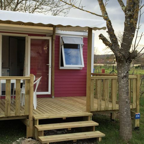 Mobilheim 2 personen - Mobilheim Standard 18m² 1 Schlafzimmer + halbüberdachte Terrasse + TV + KLIMAANLAGE 2 Pers. 62844