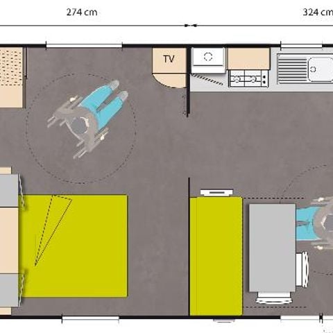 MOBILHOME 4 personas - PMR