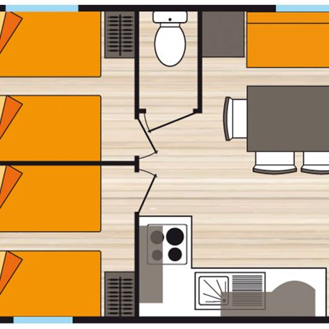 MOBILE HOME 6 people