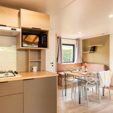 Mobile home 4 persons - Mobile-home | Comfort | 2 Bedrooms | 4 Pers. | Raised terrace | Air-con.
