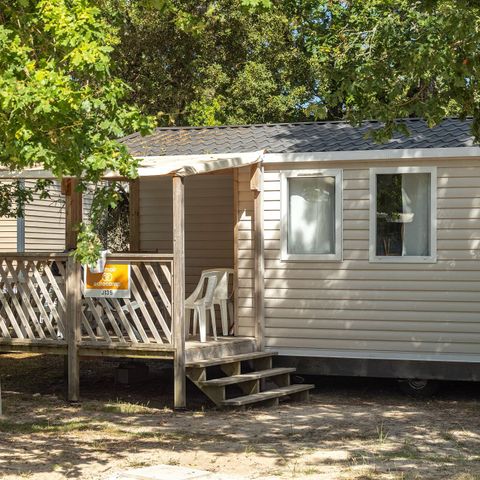Bungalow 6 Personen - Mobilheim | Comfort | 3 Zi. | 6 Pers. | Einfache Terrasse