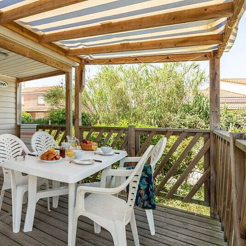 Mobile home 6 persons - Mobile-home | Comfort | 2 Bedrooms | 4/6 Pers. | Single terrace | Air-con.