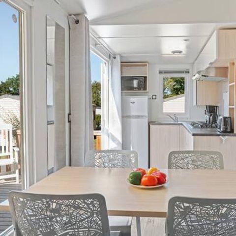 Bungalow 4 personen - Stacaravan | Comfort | 2 Slaapkamers | 4 Pers. | Verhoogd terras