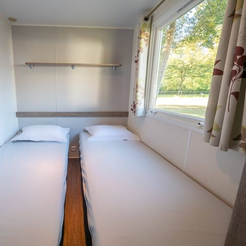 Stacaravan 6 personen - Mobile-home | Comfort | 3 Slaapkamers | 6 Pers. | Verhoogd terras | Airconditioning