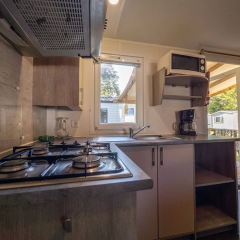 Mobile home 6 persons - Mobile-home | Comfort | 3 Bedrooms | 6 Pers. | Raised terrace | Air conditioning