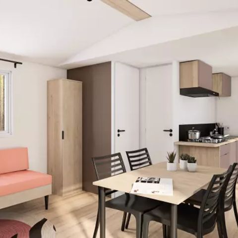 MOBILHOME 6 personas - Mobile Home Terracota 3 Habitaciones 4/6 Personas