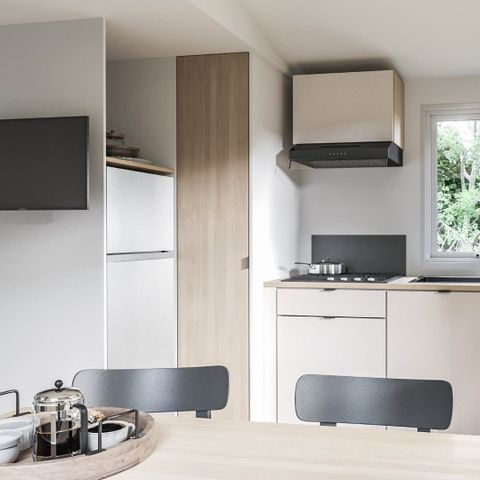 Stacaravan 4 personen - Stacaravan Panoramique Luxe 2 Slaapkamers