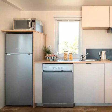 MOBILHOME 6 personnes - Mobil Home Terracotta Luxe 4 Pièces 6 Personnes + TV