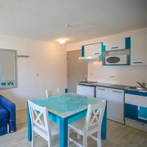 Studio 4 persons - with sleeping area sleeps 4