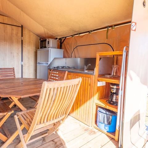 Tente en toile et en bois 5 personnes - SAFARI Tente