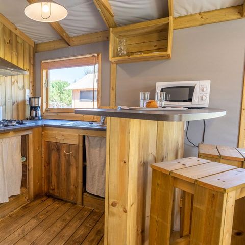 CANVAS AND WOOD TENT 5 people - SAFARI Lodge 5 pers