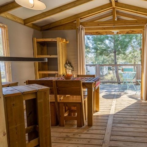 Tente en toile et en bois 5 personnes - SAFARI Lodge