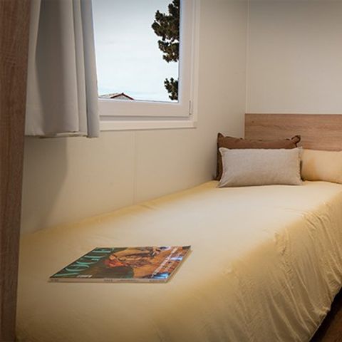 Mobilheim 6 Personen - Comfort | 3 Zi. | 6 Pers. | Erhöhte Terrasse | Clim.