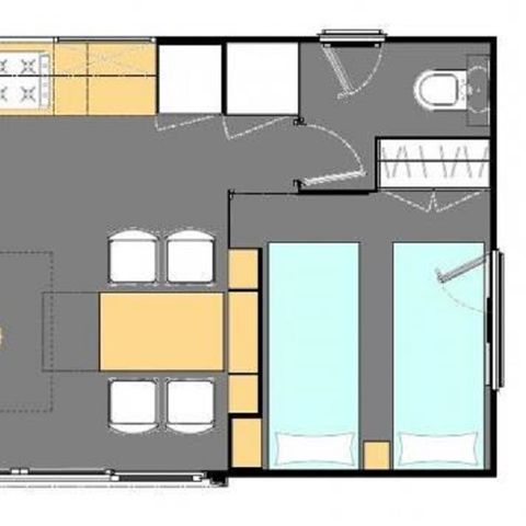 Mobile home 6 persons - GRAND LARGE