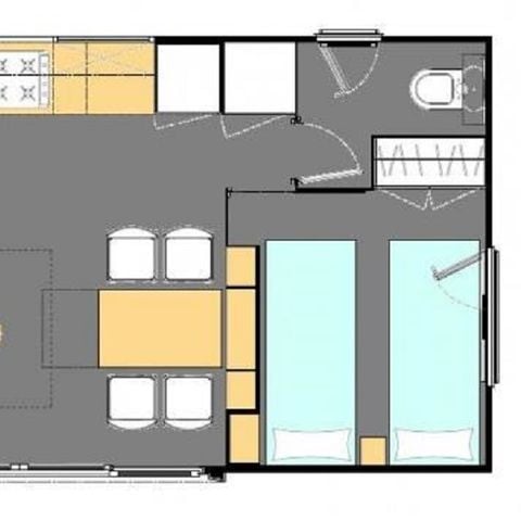 Mobilheim 6 Personen - GRAND LARGE
