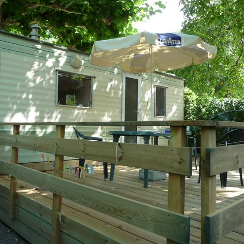 MOBILHOME 2 personas - unos 15 m2 con instalaciones sanitarias