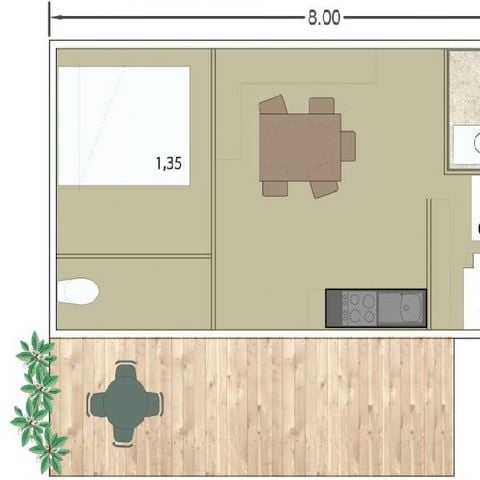 BUNGALOW 5 personnes - AURA