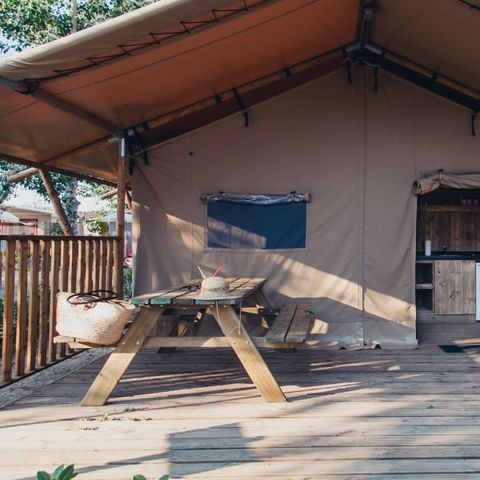 CANVAS AND WOOD TENT 5 people - SAFARI