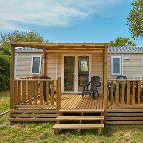 Mobilhome 6 personnes - Mobil-home | Comfort | 3 Ch. | 6 Pers. | Terrasse surélevée | Clim.