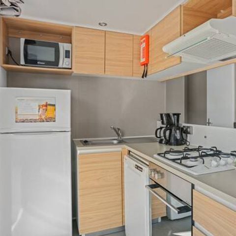 Stacaravan 6 personen - Premium | 3 slaapkamers | 6 pers | Verhoogd terras | 2 badkamers