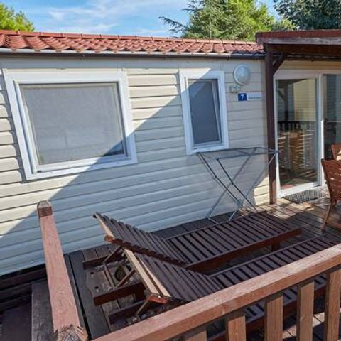 Stacaravan 6 personen - Ultiem | 3 slaapkamers | 6 pers | Verhoogd terras | 2 badkamers | Airconditioning