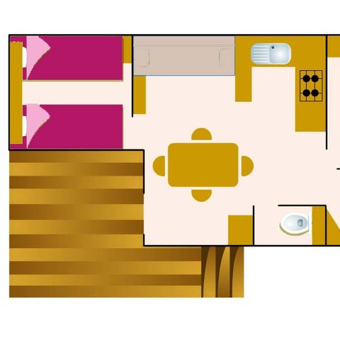 Mobilheim 5 Personen - PACIFIC