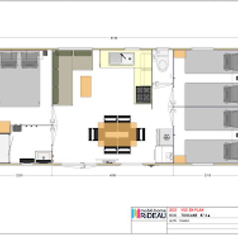 Mobile home 6 persons - TOSCANE