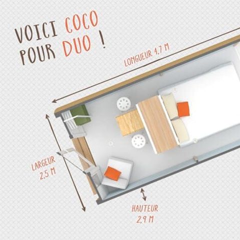 Accommodation 2 persons - Cocoduo 2 pers