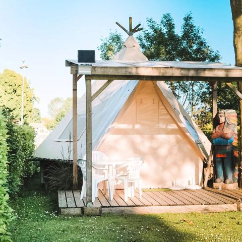 tent 4 personen - Tipi Maya 24 m² - 4 slaapplaatsen zonder sanitair