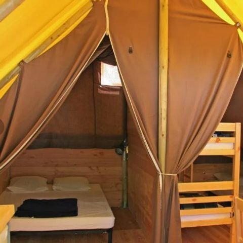 Glampingtent 5 personen - Amazone - 3 kamers - Zonder sanitair