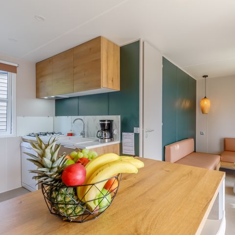 Stacaravan 6 personen - Excellence 4 kamers 6 personen Airconditioning + TV