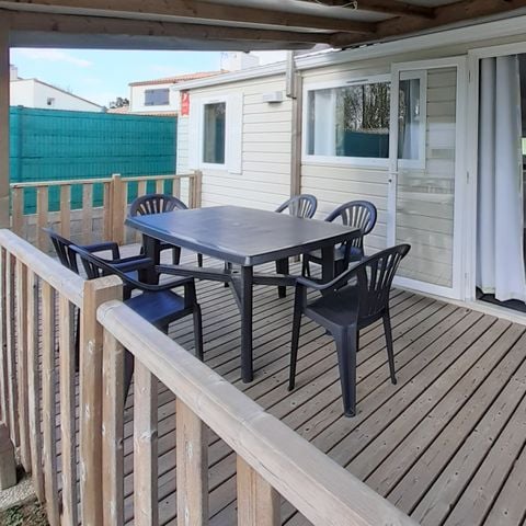 Stacaravan 8 personen - Stacaravan LE GRAND LARGE - 35m² - 3 Slaapkamers 1/8 pers