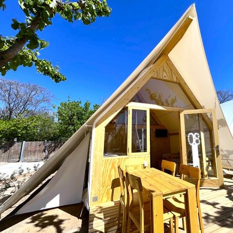 Tente en toile et en bois 4 personnes - Iris