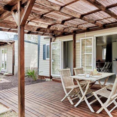 Stacaravan 4 personen - Superieure Bungalow - CLIM - TV - WIFI - Bedlinnenpakket - HANDDOEKEN