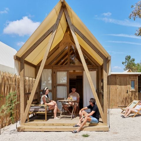 Canvas and wooden tent 2 persons - Glamping Cabin-Tent Senyoret