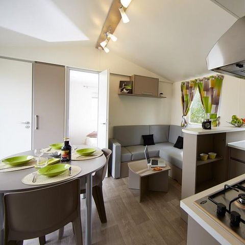 Mobile home 6 persons - Cottage DORDOGNE TRIBU - 3 bedrooms with covered terrace 18m².