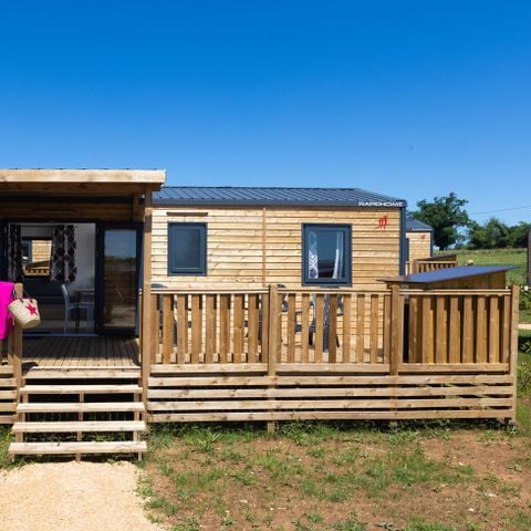 Stacaravan 4 personen - Cottage Les P'tit Quercynois (Aankomst zondag) - 2 slaapkamers - 2 badkamers