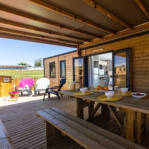 Mobilheim 6 Personen - Cottage Le P'tit Quercynois (Ankunft Sonntag) - 3 Schlafzimmer - 2 Bäder