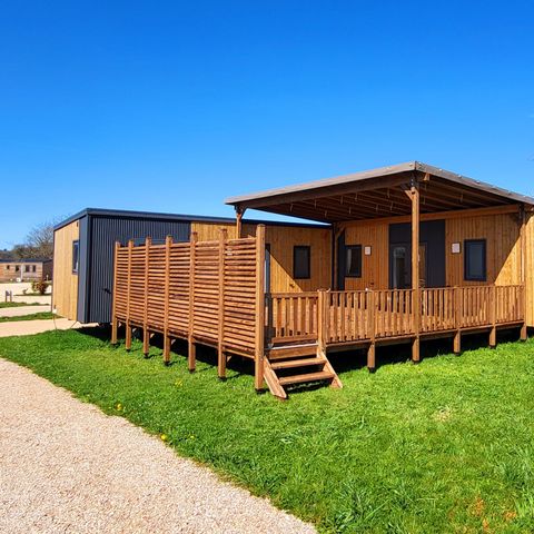 Mobilheim 10 Personen - Cottage Premium "Route de la noix" 5 Schlafz. - TV - KLIMAANLAGE - LV - 3 BÄDER