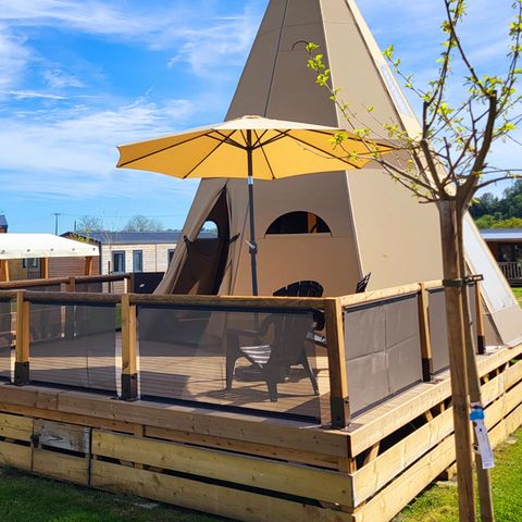 Accommodation 4 persons - Tipi Insolite Premium 2 bdrm. - BATHROOM