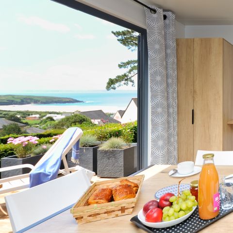 MOBILHOME 6 personas - Casa R 37m² (3 dormitorios 2 baños) Terraza Vista al mar