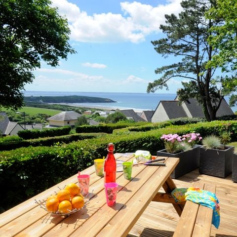 MOBILHOME 6 personnes - R-Home 37m² (3 CH 2 SDB) Terrasse Vue mer