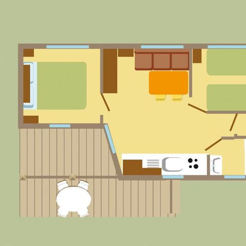Mobile home 4 persons - COMFORT