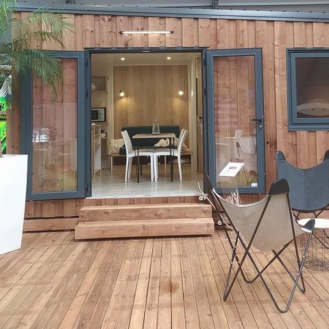 Mobile home 5 persons - CABANE GLAMPING 2ch - 5 pers - without sanitary - 22m2