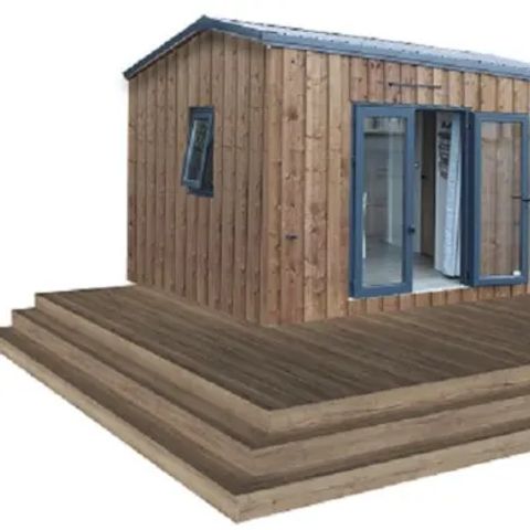 MOBILHOME 4 personnes - CABANE GLAMPING 2ch 5pers - SANS SANITAIRE - 22m2