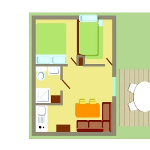 CHALET 4 personnes - CHALET CONFORT 2ch 4pers - 25m2 